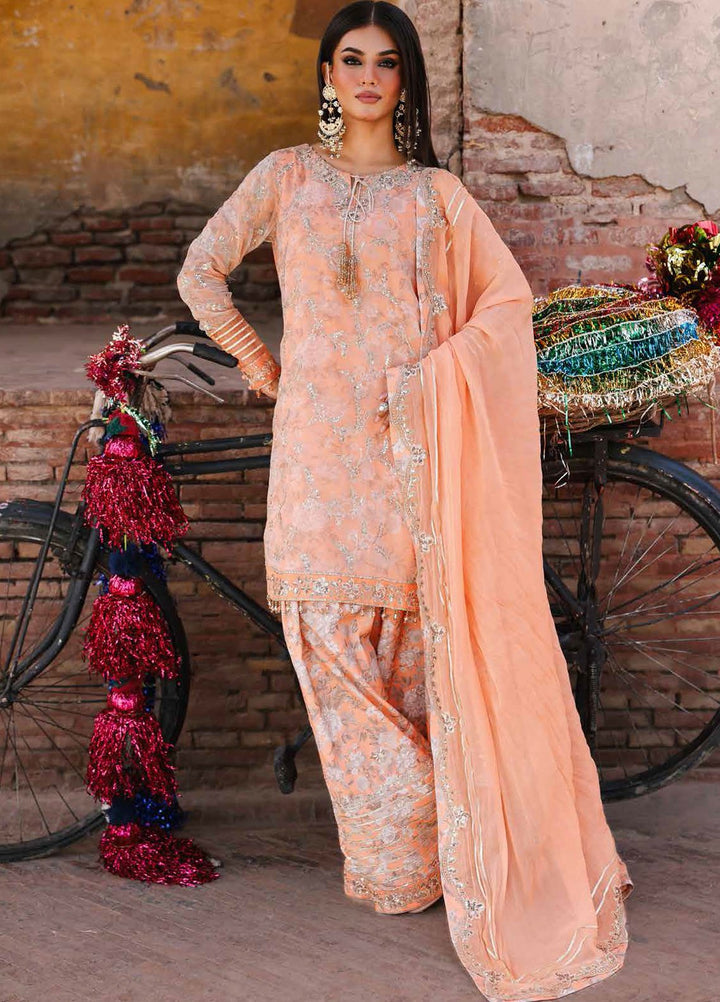Charizma Embroidered Chiffon Suits Unstitched 4 Piece CRZ25VSL VSL25-19 - Formals Collection