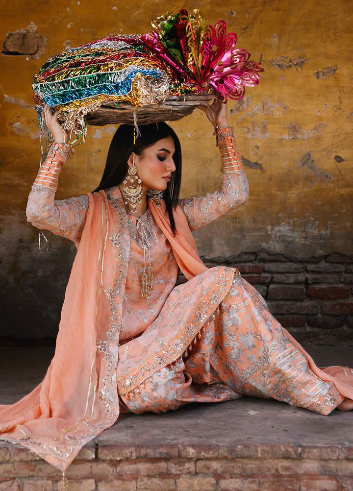 Charizma Embroidered Chiffon Suits Unstitched 4 Piece CRZ25VSL VSL25-19 - Formals Collection