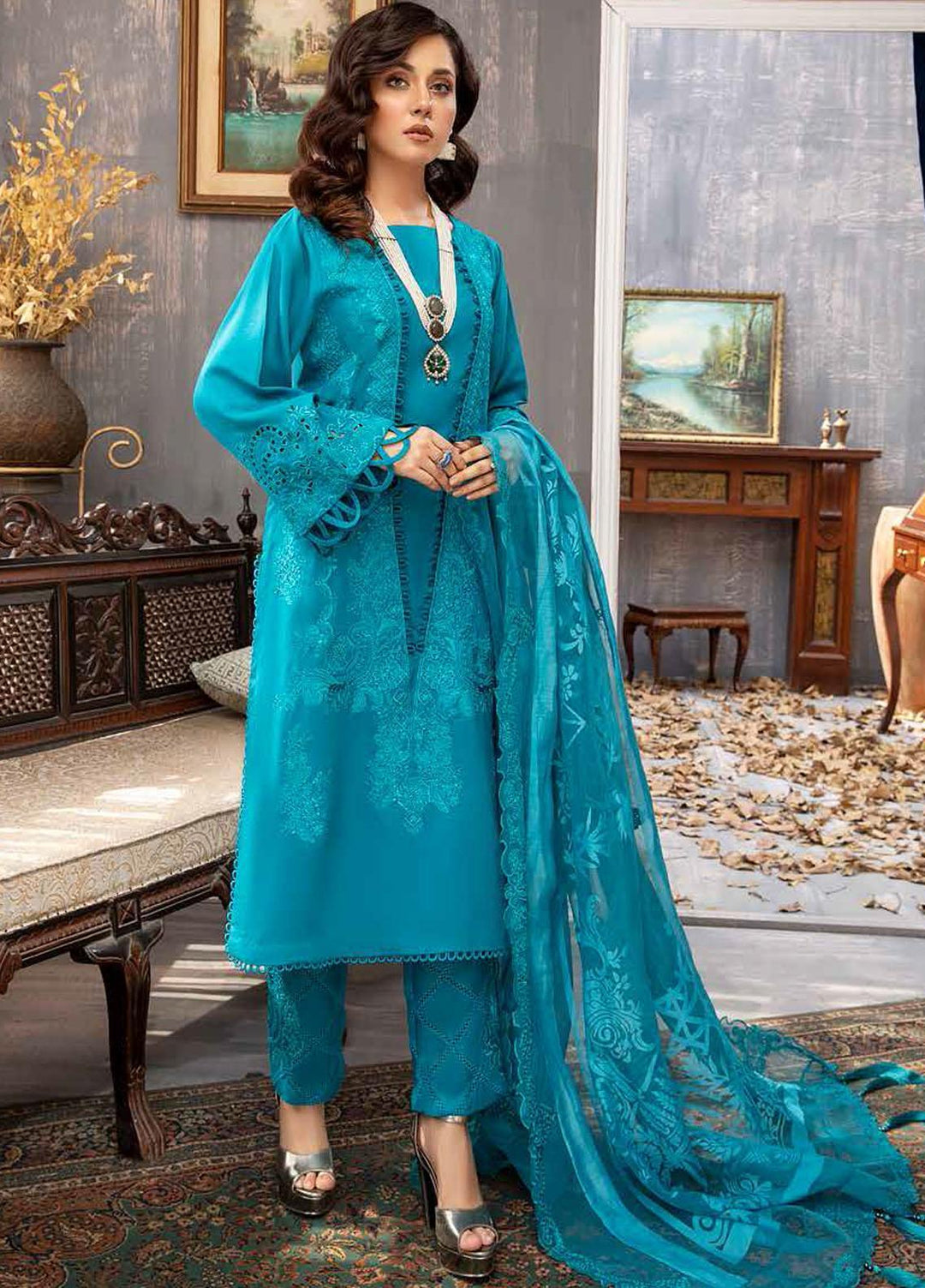 Charizma Embroidered Karandi Suits Unstitched 3 Piece CRZ21KW CKR-03 - Winter Collection