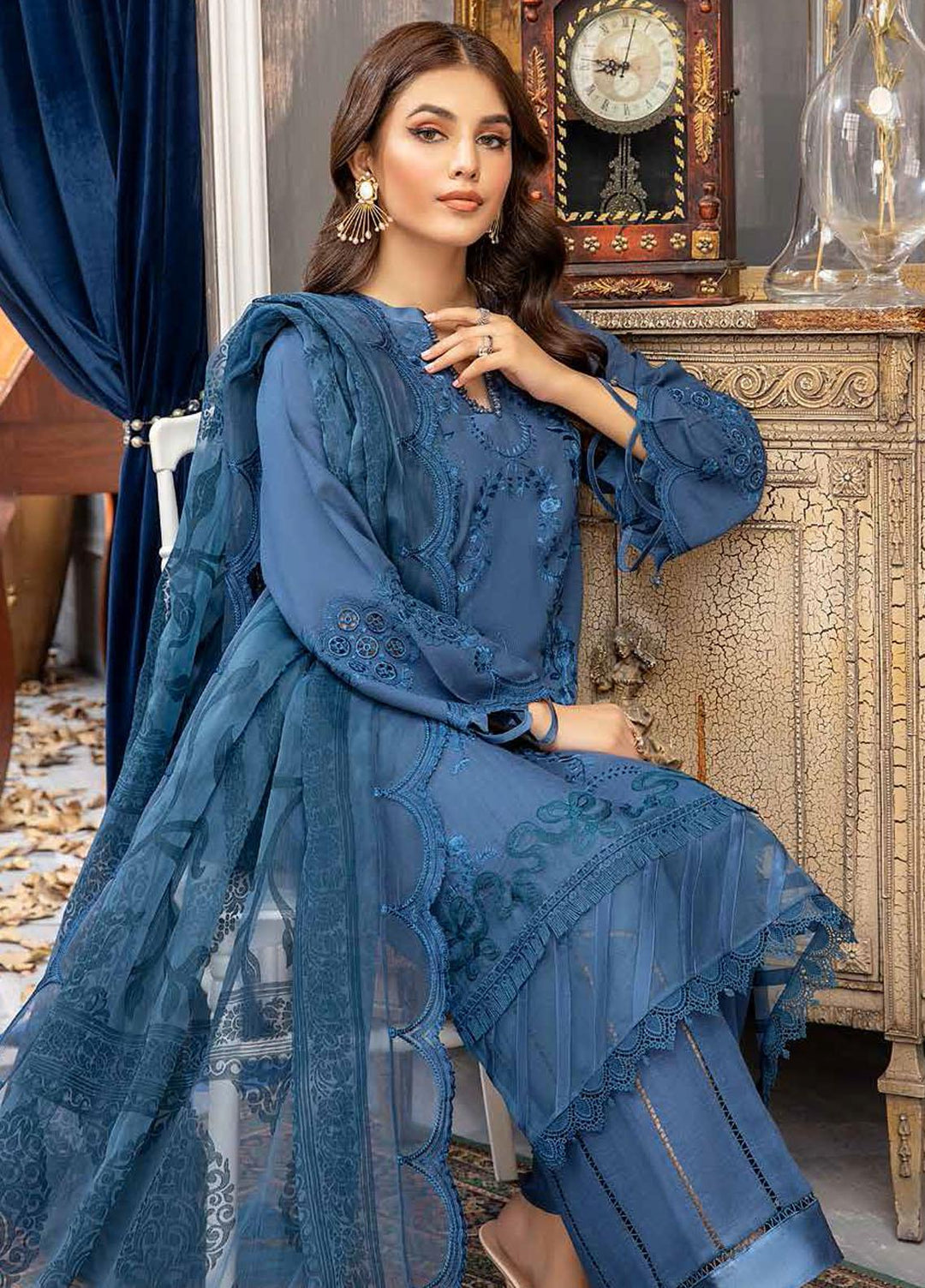 Charizma Embroidered Karandi Suits Unstitched 3 Piece CRZ21KW CKR-07 - Winter Collection