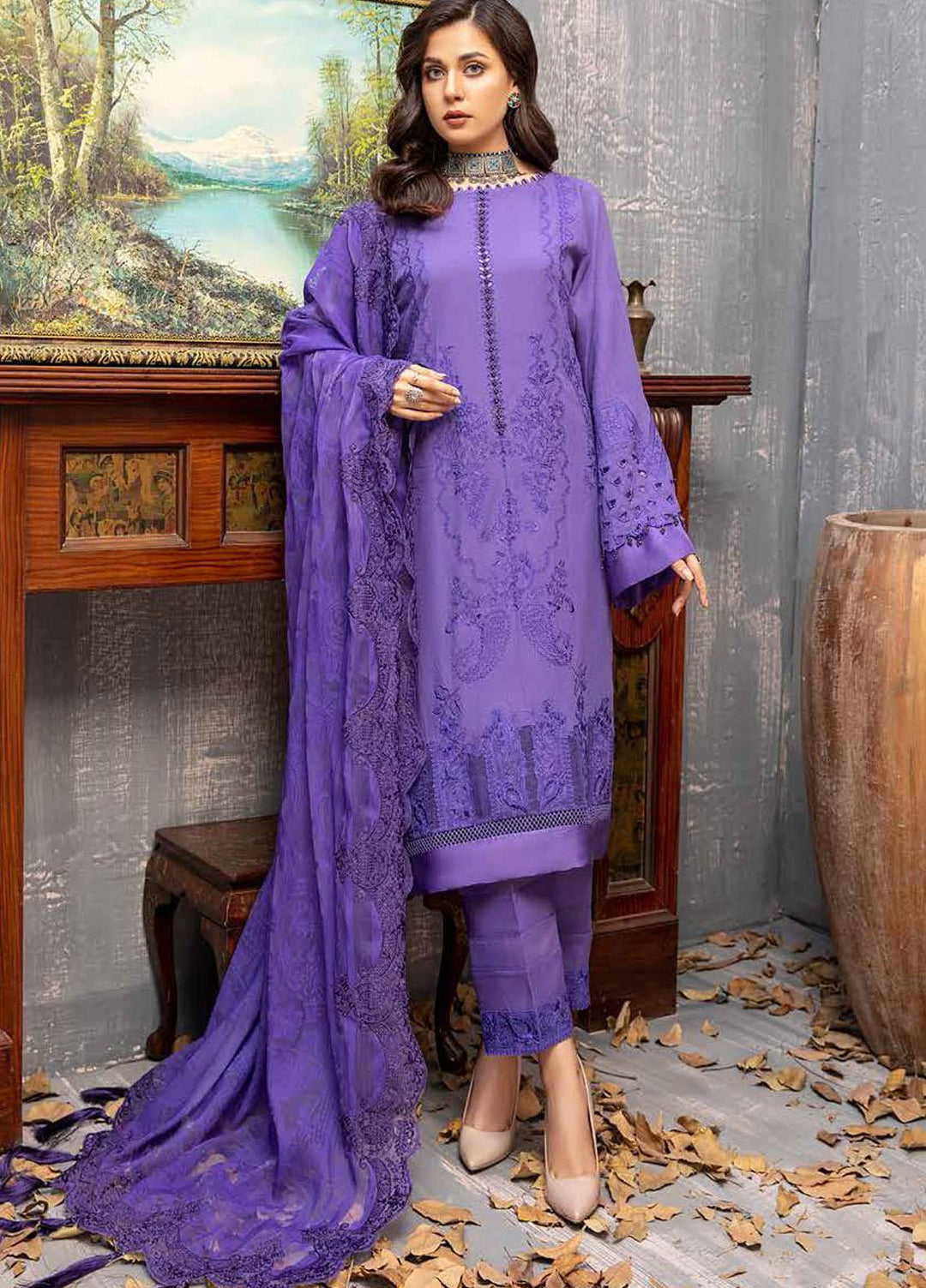 Charizma Embroidered Karandi Suits Unstitched 3 Piece CRZ21KW CKR-09 - Winter Collection