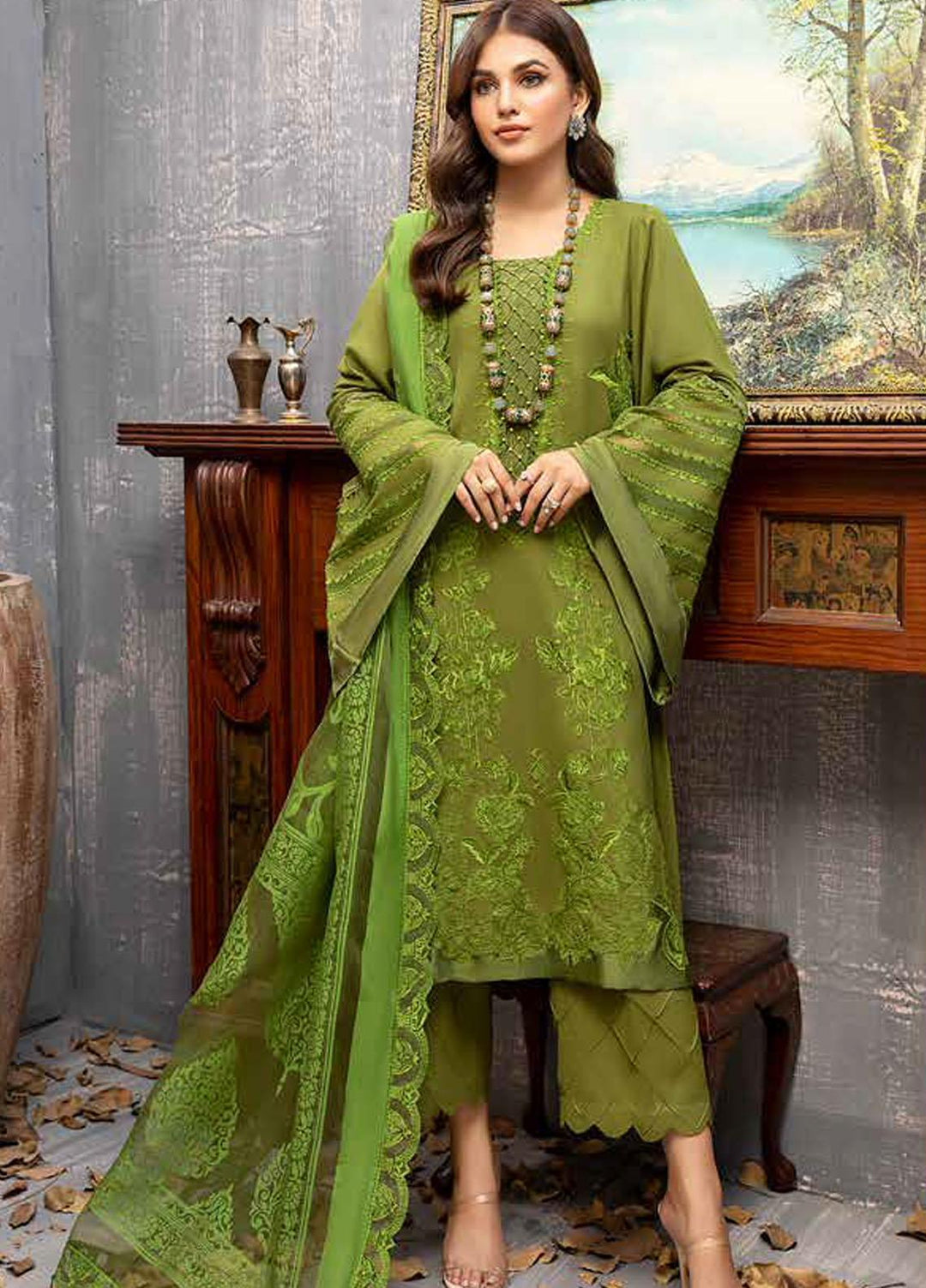 Charizma Embroidered Karandi Suits Unstitched 3 Piece CRZ21KW CKR-10 - Winter Collection