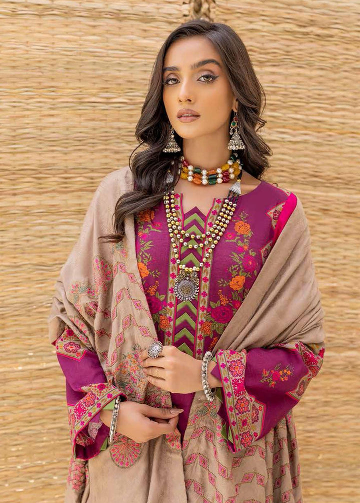 Charizma Embroidered Khaddar Suits Unstitched 3 Piece CRZ22WK CKD 01 - Winter Collection
