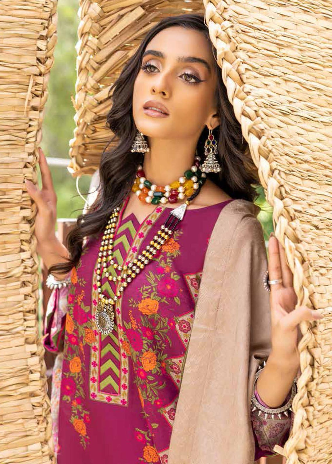 Charizma Embroidered Khaddar Suits Unstitched 3 Piece CRZ22WK CKD 01 - Winter Collection