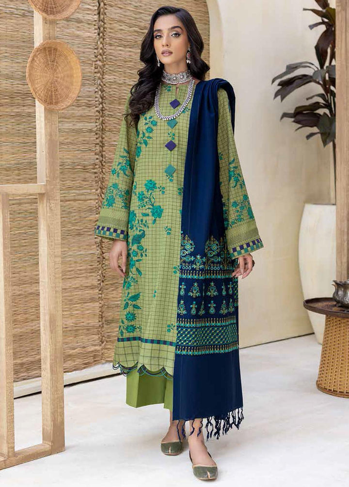 Charizma Embroidered Khaddar Suits Unstitched 3 Piece CRZ22WK CKD 02 - Winter Collection