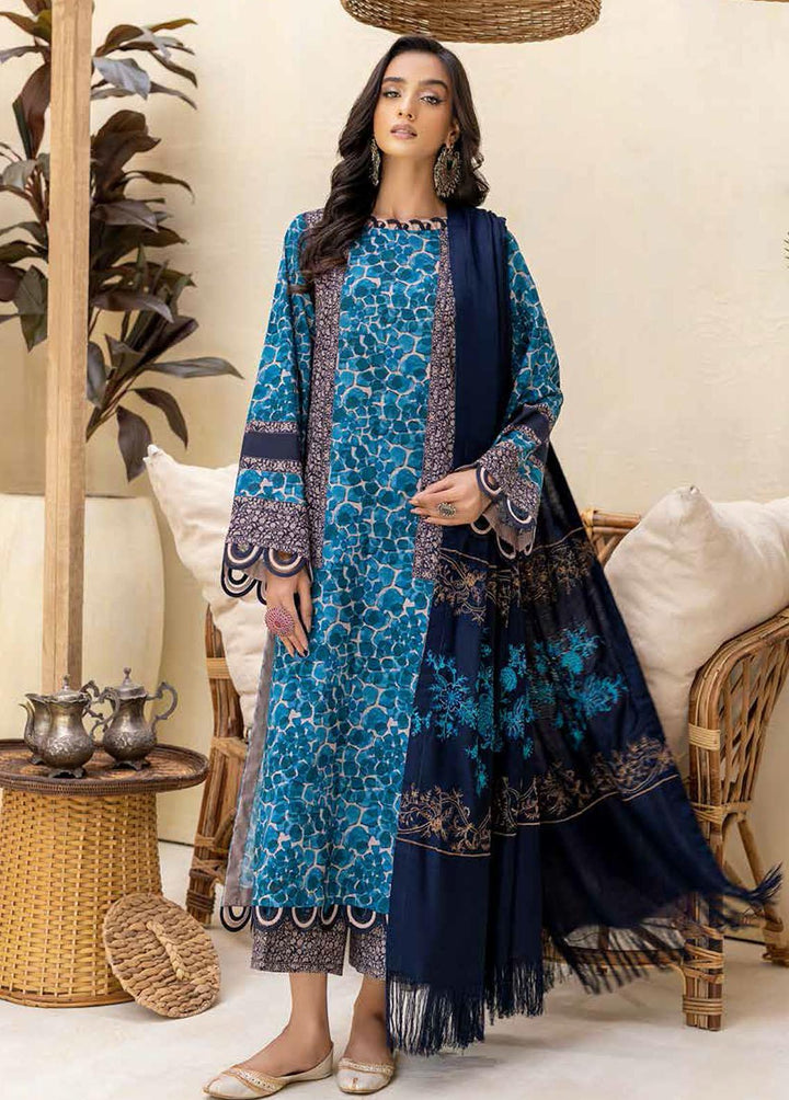 Charizma Embroidered Khaddar Suits Unstitched 3 Piece CRZ22WK CKD 03 - Winter Collection