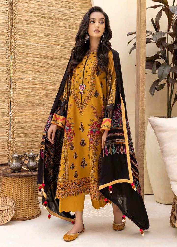 Charizma Embroidered Khaddar Suits Unstitched 3 Piece CRZ22WK CKD 06 - Winter Collection