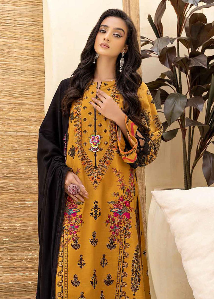 Charizma Embroidered Khaddar Suits Unstitched 3 Piece CRZ22WK CKD 06 - Winter Collection