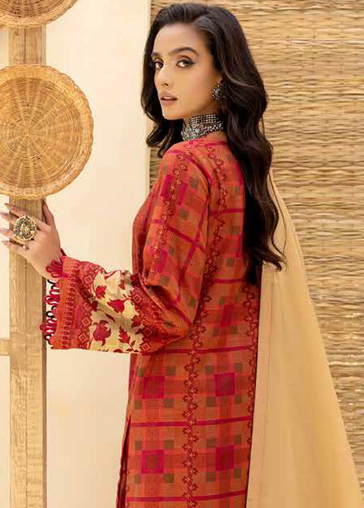 Charizma Embroidered Khaddar Suits Unstitched 3 Piece CRZ22WK CKD 08 - Winter Collection