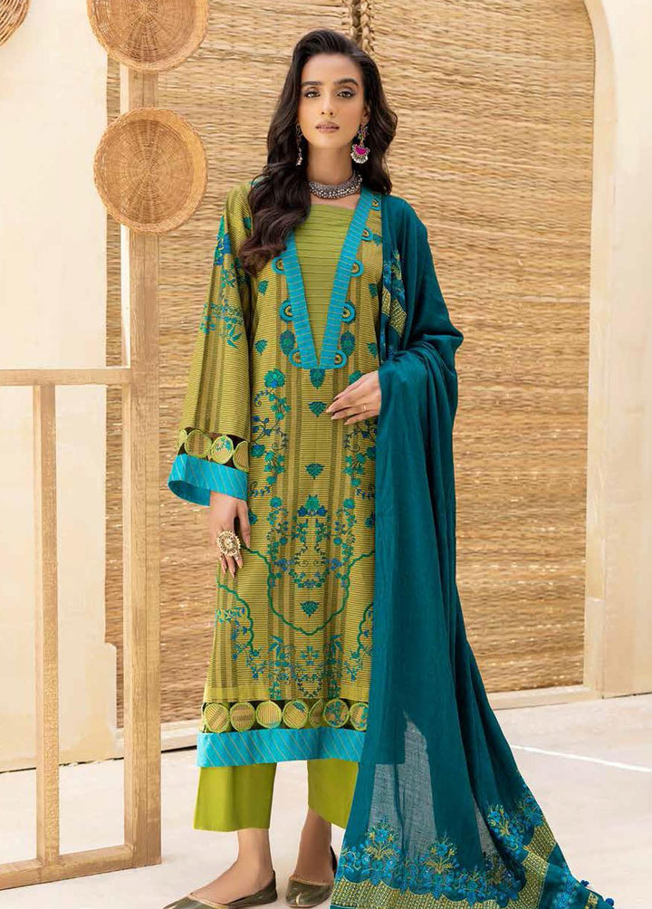Charizma Embroidered Khaddar Suits Unstitched 3 Piece CRZ22WK CKD 09 - Winter Collection
