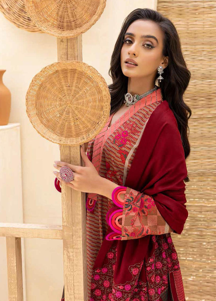 Charizma Embroidered Khaddar Suits Unstitched 3 Piece CRZ22WK CKD 10 - Winter Collection