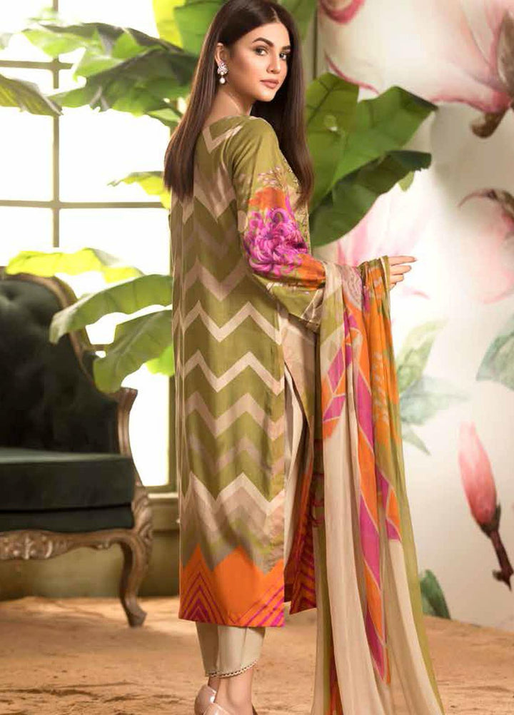Charizma Embroidered Lawn Suits Unstitched 3 Piece CRZ21C-1 CEL-06 - Summer Collection