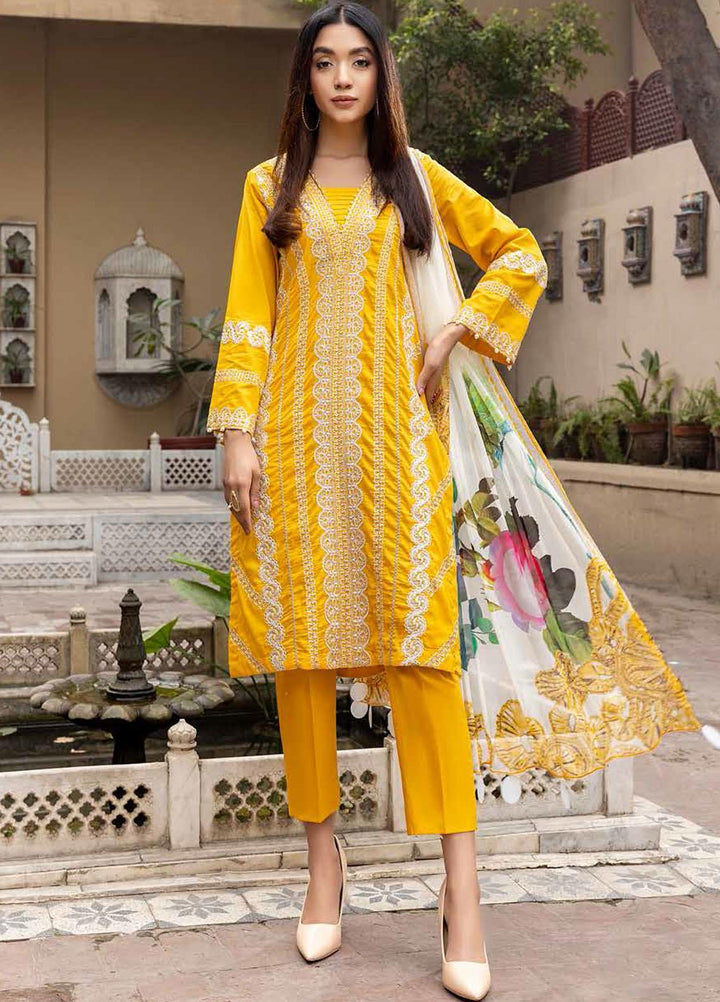 Charizma Embroidered Lawn Suits Unstitched 3 Piece CRZ22EL CEL-02 - Summer Collection