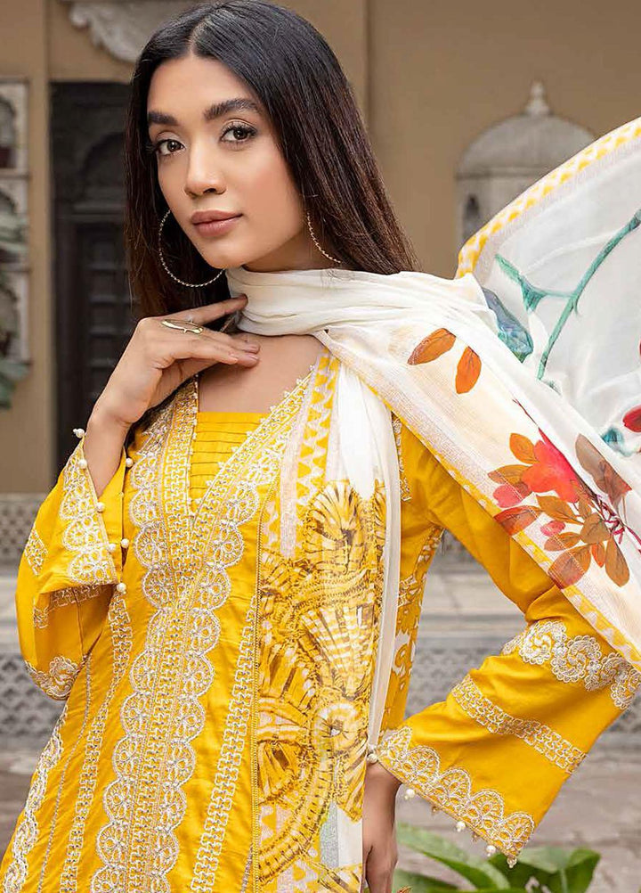 Charizma Embroidered Lawn Suits Unstitched 3 Piece CRZ22EL CEL-02 - Summer Collection