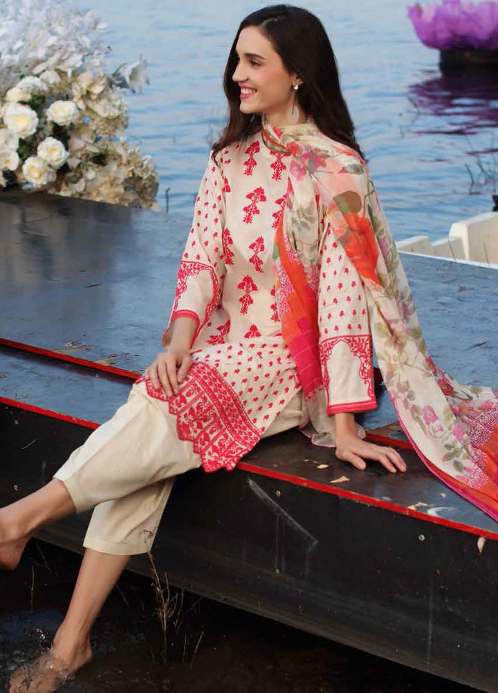 Charizma Embroidered Lawn Suits Unstitched 3 Piece CRZ22EL CEL-03 - Summer Collection