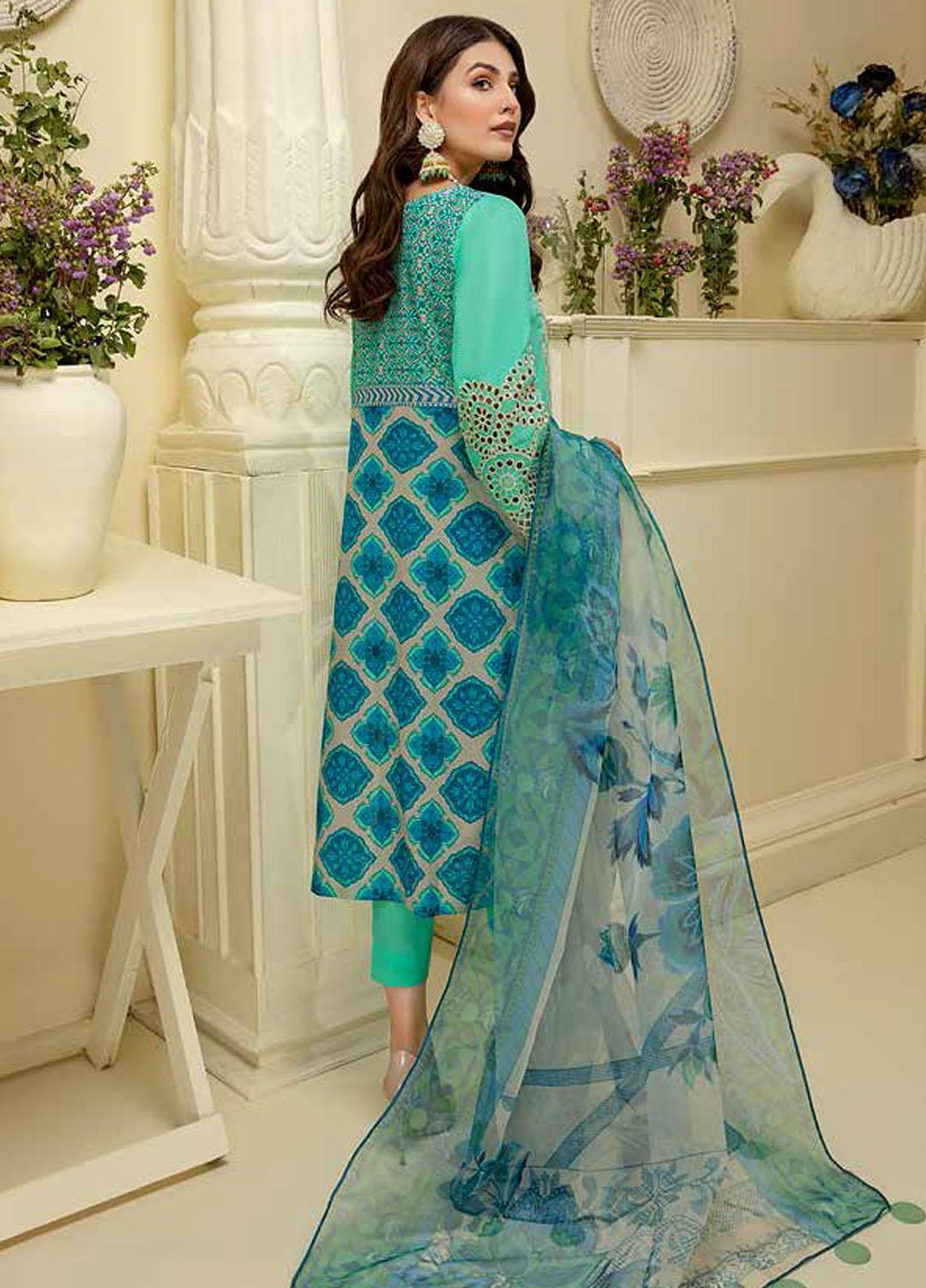 Charizma Embroidered Lawn Suits Unstitched 3 Piece CRZ22EL CEL-04 - Summer Collection