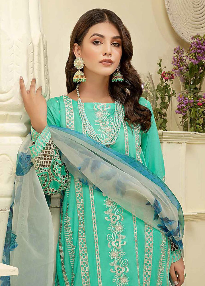 Charizma Embroidered Lawn Suits Unstitched 3 Piece CRZ22EL CEL-04 - Summer Collection