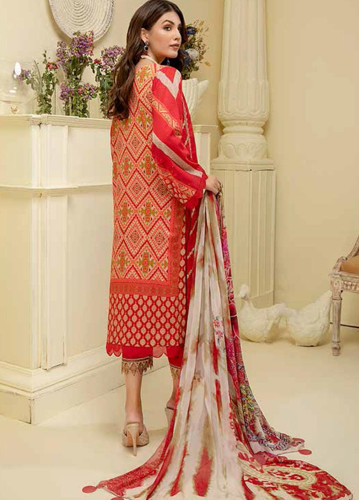 Charizma Embroidered Lawn Suits Unstitched 3 Piece CRZ22EL CEL-05 - Summer Collection