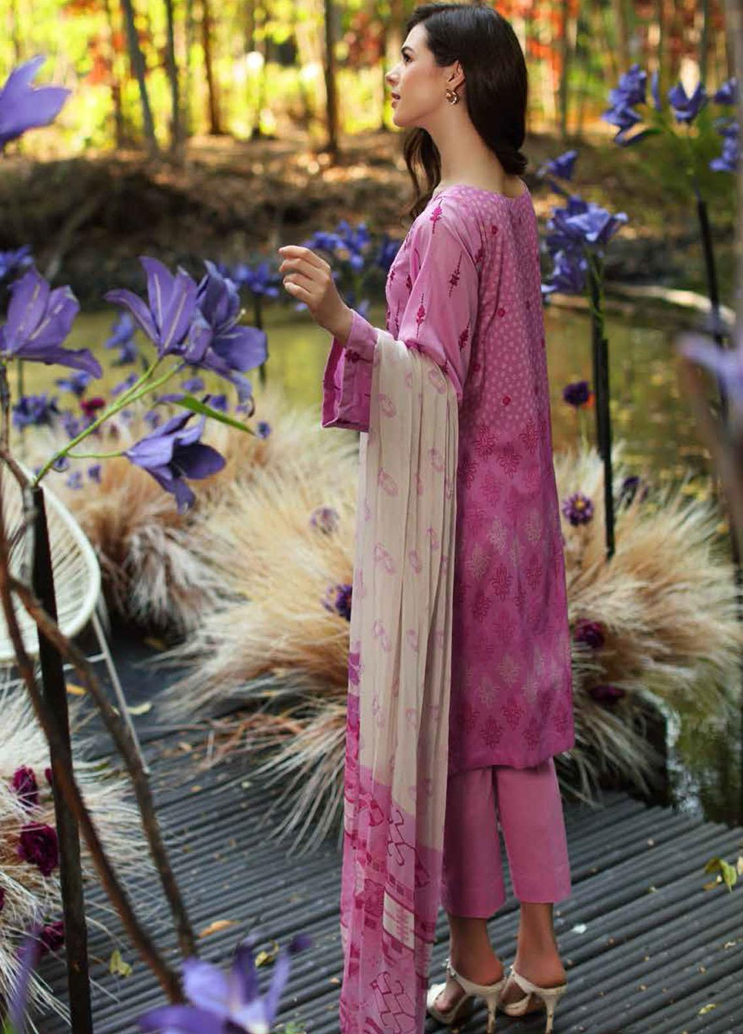 Charizma Embroidered Lawn Suits Unstitched 3 Piece CRZ22EL CEL-06 - Summer Collection