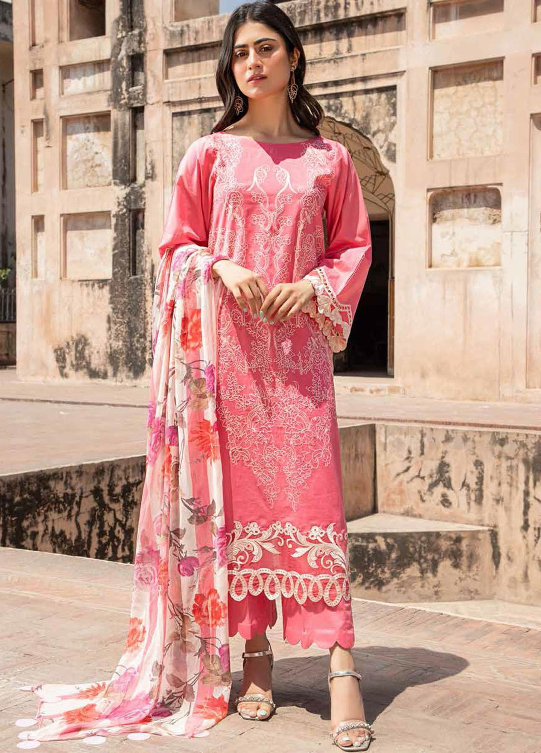 Charizma Embroidered Lawn Suits Unstitched 3 Piece CRZ22EL CEL-08 - Summer Collection