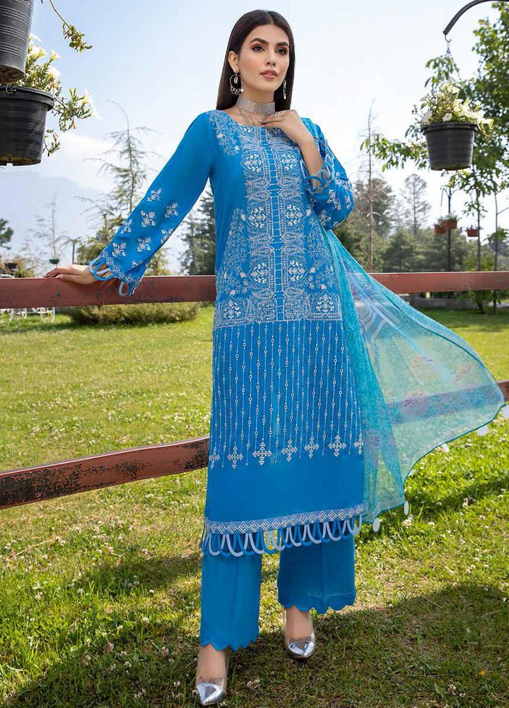 Charizma Embroidered Lawn Suits Unstitched 3 Piece CRZ22EL CEL-09 - Summer Collection