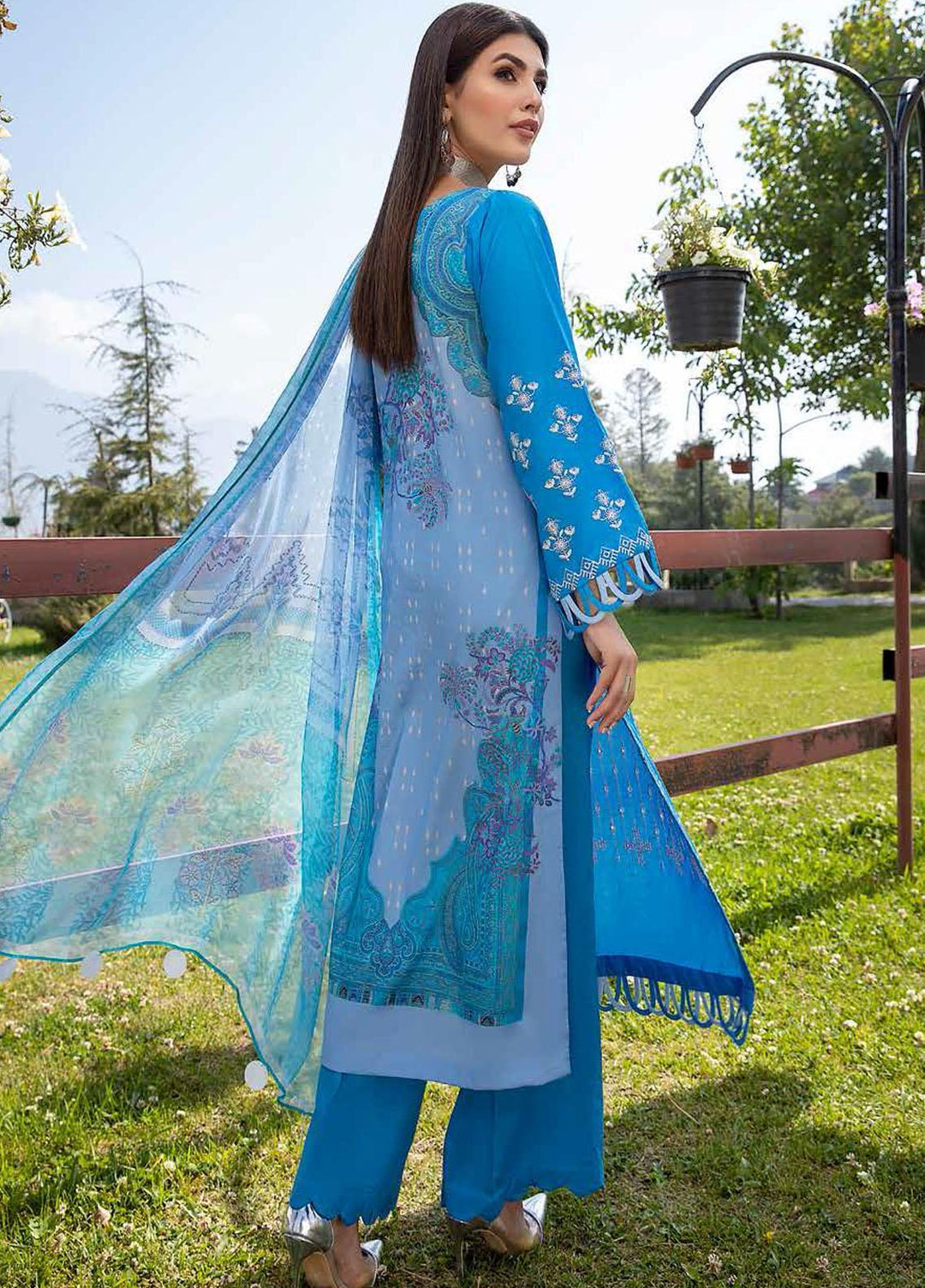 Charizma Embroidered Lawn Suits Unstitched 3 Piece CRZ22EL CEL-09 - Summer Collection