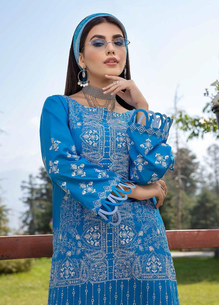 Charizma Embroidered Lawn Suits Unstitched 3 Piece CRZ22EL CEL-09 - Summer Collection