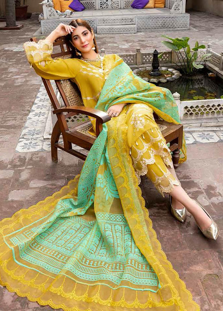 Charizma Embroidered Lawn Suits Unstitched 3 Piece CRZ22LK CLK-03 - Summer Collection