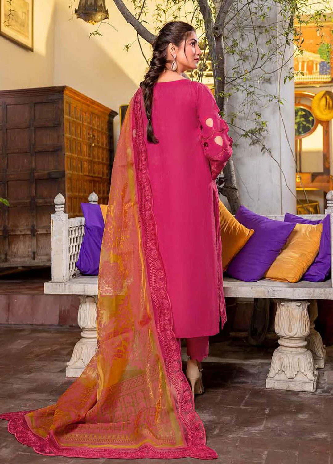 Charizma Embroidered Lawn Suits Unstitched 3 Piece CRZ22LK CLK-04 - Summer Collection