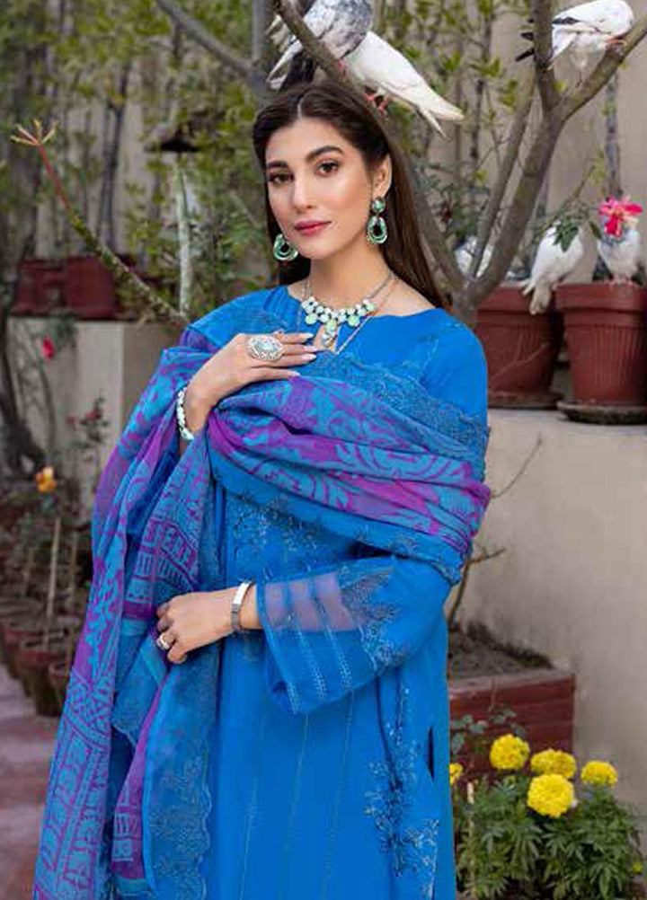 Charizma Embroidered Lawn Suits Unstitched 3 Piece CRZ22LK CLK-05 - Summer Collection