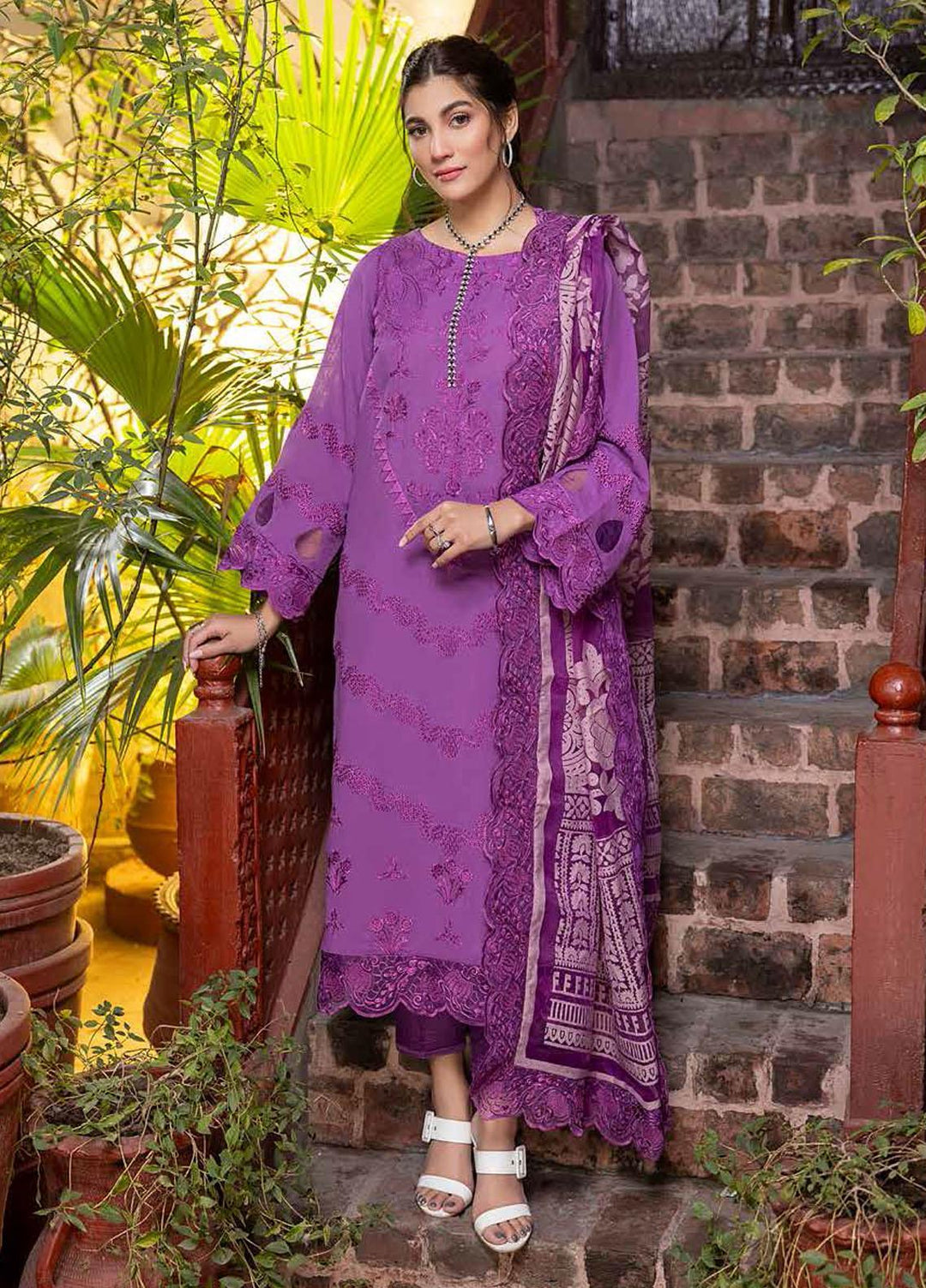 Charizma Embroidered Lawn Suits Unstitched 3 Piece CRZ22LK CLK-07 - Summer Collection