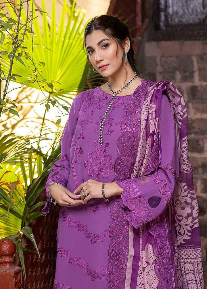 Charizma Embroidered Lawn Suits Unstitched 3 Piece CRZ22LK CLK-07 - Summer Collection