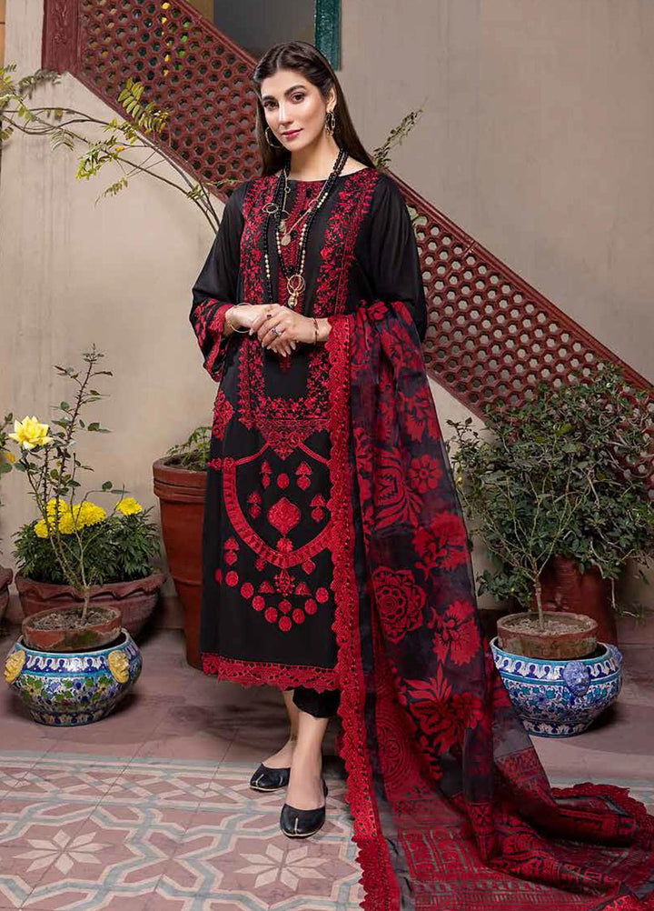 Charizma Embroidered Lawn Suits Unstitched 3 Piece CRZ22LK CLK-09 - Summer Collection