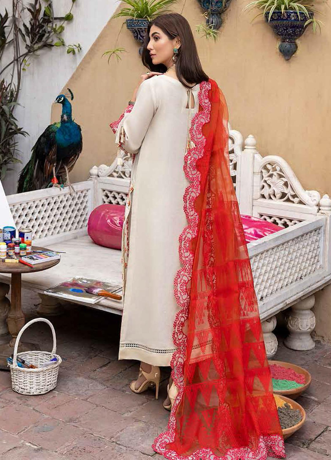 Charizma Embroidered Lawn Suits Unstitched 3 Piece CRZ22LK CLK-10 - Summer Collection