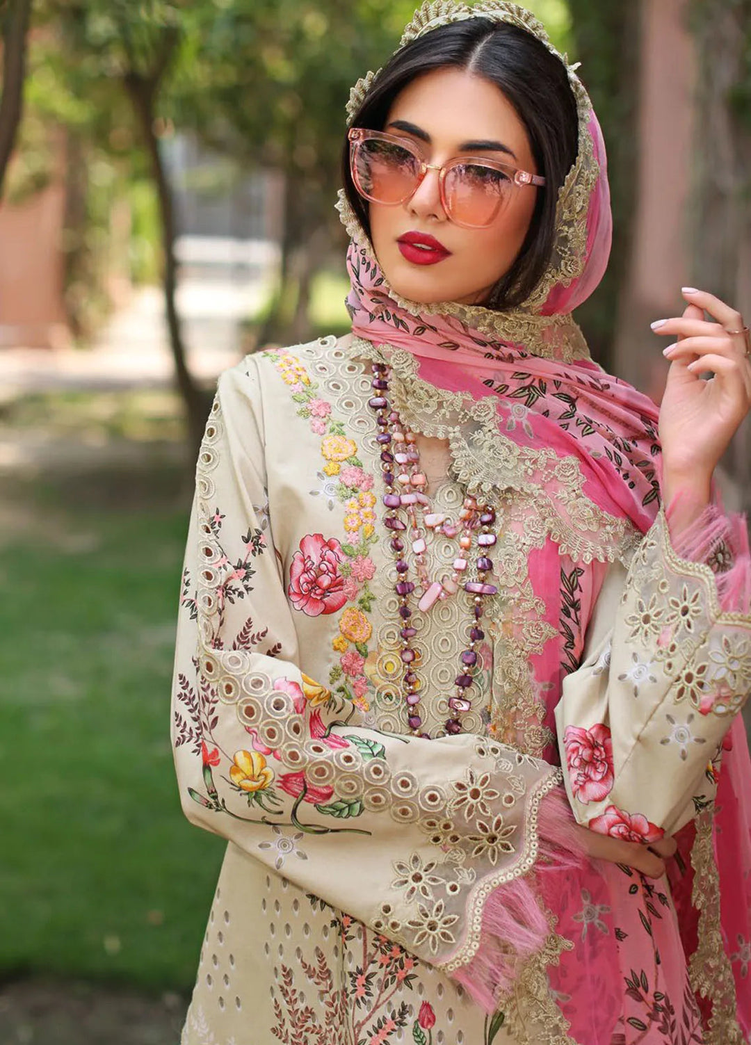 Charizma Embroidered Lawn Suit Unstitched 3 Piece CR25CC CCS4-19 - Summer Collection