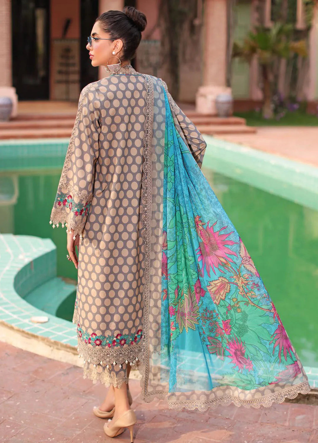 Charizma Embroidered Lawn Suit Unstitched 3 Piece CR25CC CCS4-22 - Summer Collection