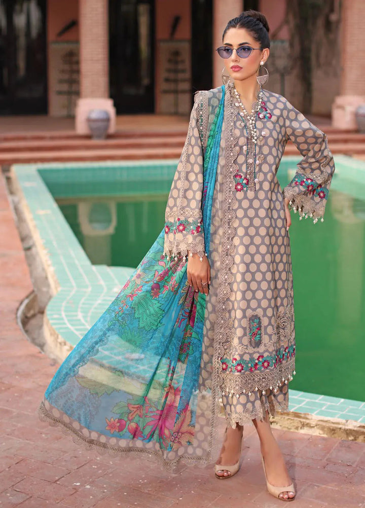 Charizma Embroidered Lawn Suit Unstitched 3 Piece CR25CC CCS4-22 - Summer Collection