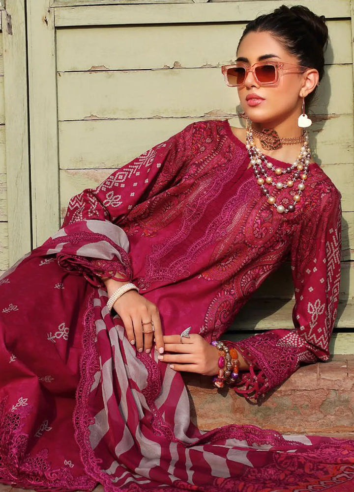 Charizma Embroidered Lawn Suit Unstitched 3 Piece CR25CC CCS4-23 - Summer Collection