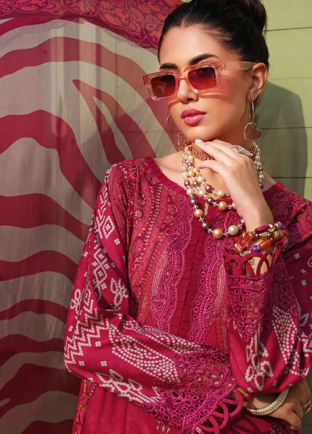 Charizma Embroidered Lawn Suit Unstitched 3 Piece CR25CC CCS4-23 - Summer Collection