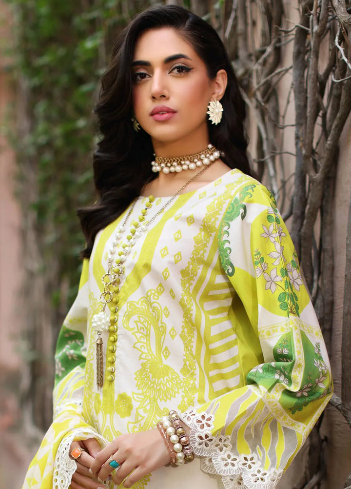 Charizma Embroidered Lawn Suit Unstitched 3 Piece CR25CC CCS4-24 - Summer Collection