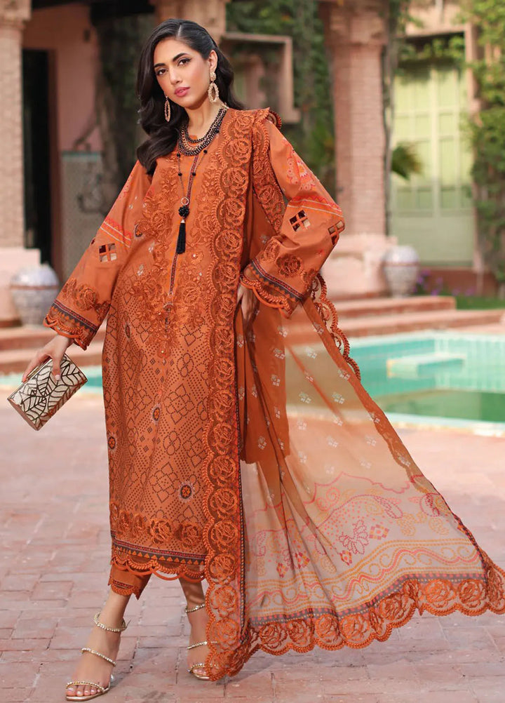 Charizma Embroidered Lawn Suit Unstitched 3 Piece CR25CC CCS4-25 - Summer Collection