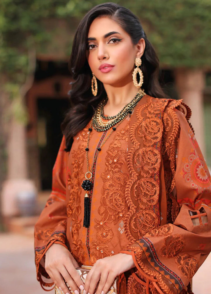 Charizma Embroidered Lawn Suit Unstitched 3 Piece CR25CC CCS4-25 - Summer Collection