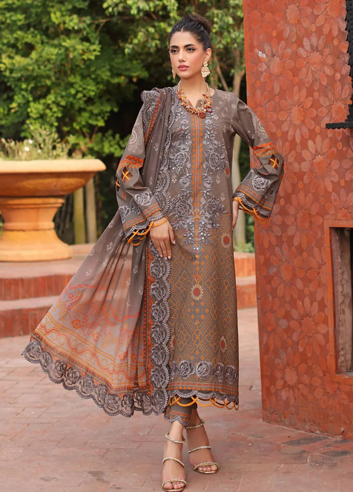Charizma Embroidered Lawn Suit Unstitched 3 Piece CR25CC CCS4-27 - Summer Collection