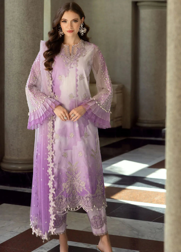 Charizma Embroidered Lawn Suit Unstitched 3 Piece CR25EF ED5-01 - Summer Collection