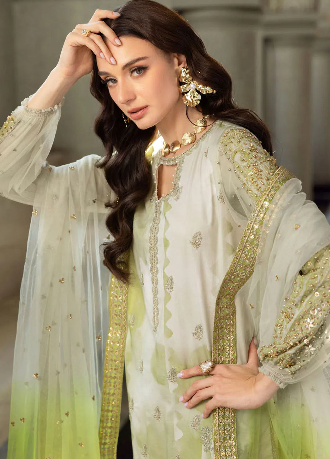 Charizma Embroidered Lawn Suit Unstitched 3 Piece CR25EF ED5-02 - Summer Collection