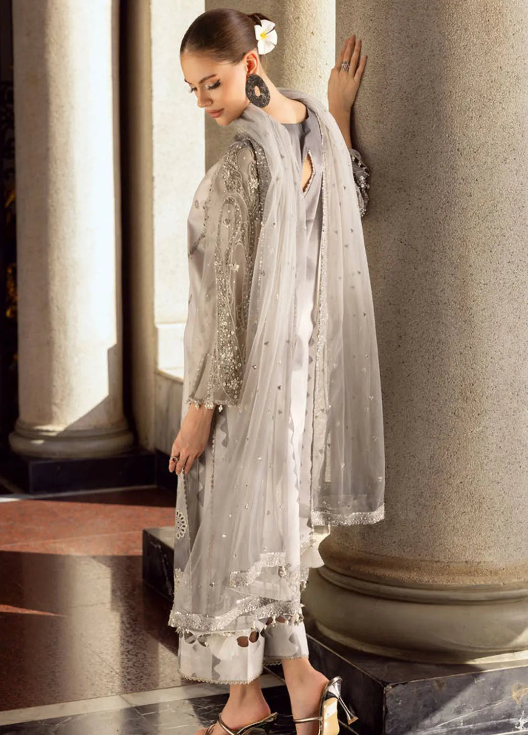 Charizma Embroidered Lawn Suit Unstitched 3 Piece CR25EF ED5-05 - Summer Collection
