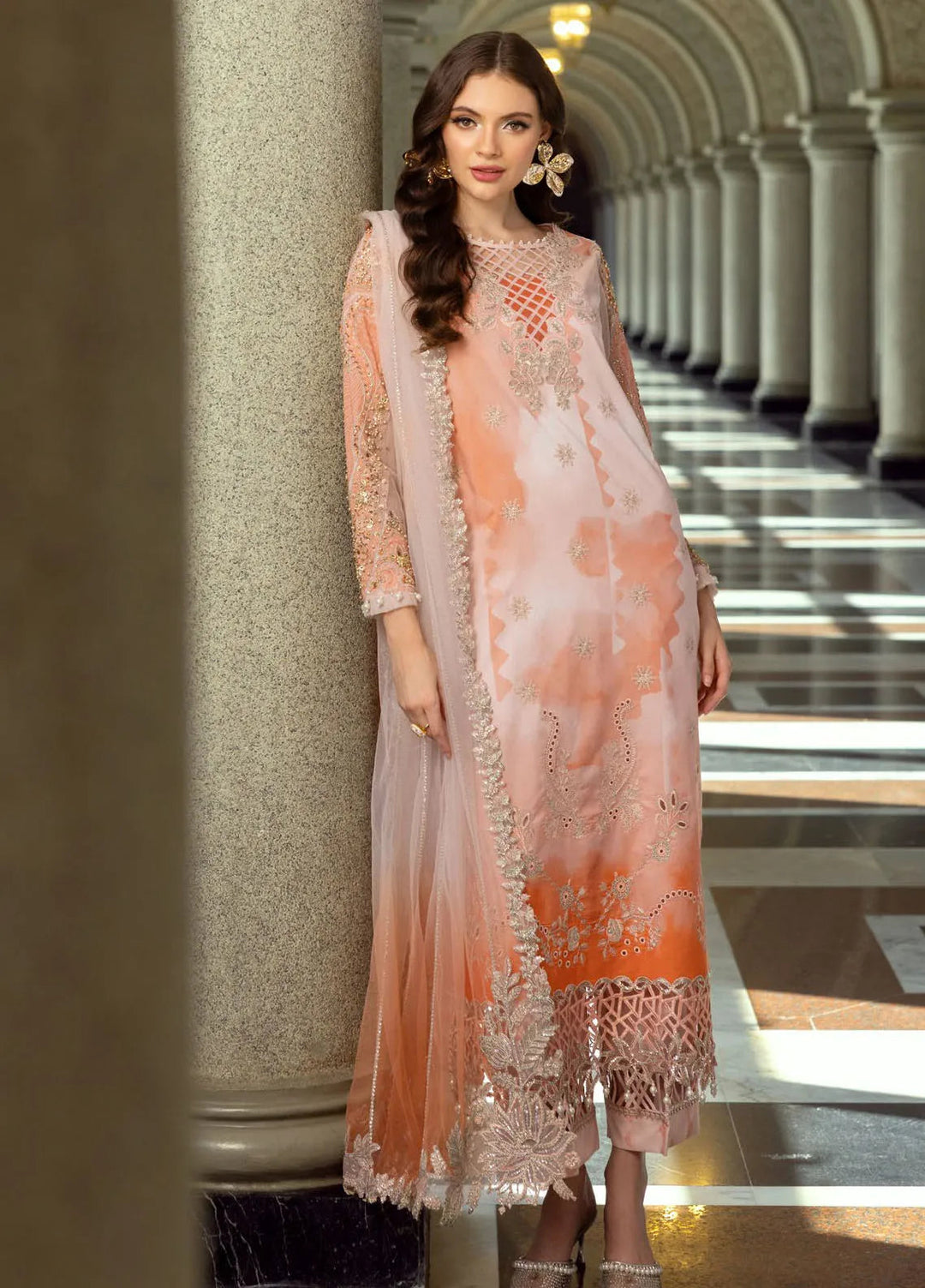 Charizma Embroidered Lawn Suit Unstitched 3 Piece CR25EF ED5-08 - Summer Collection