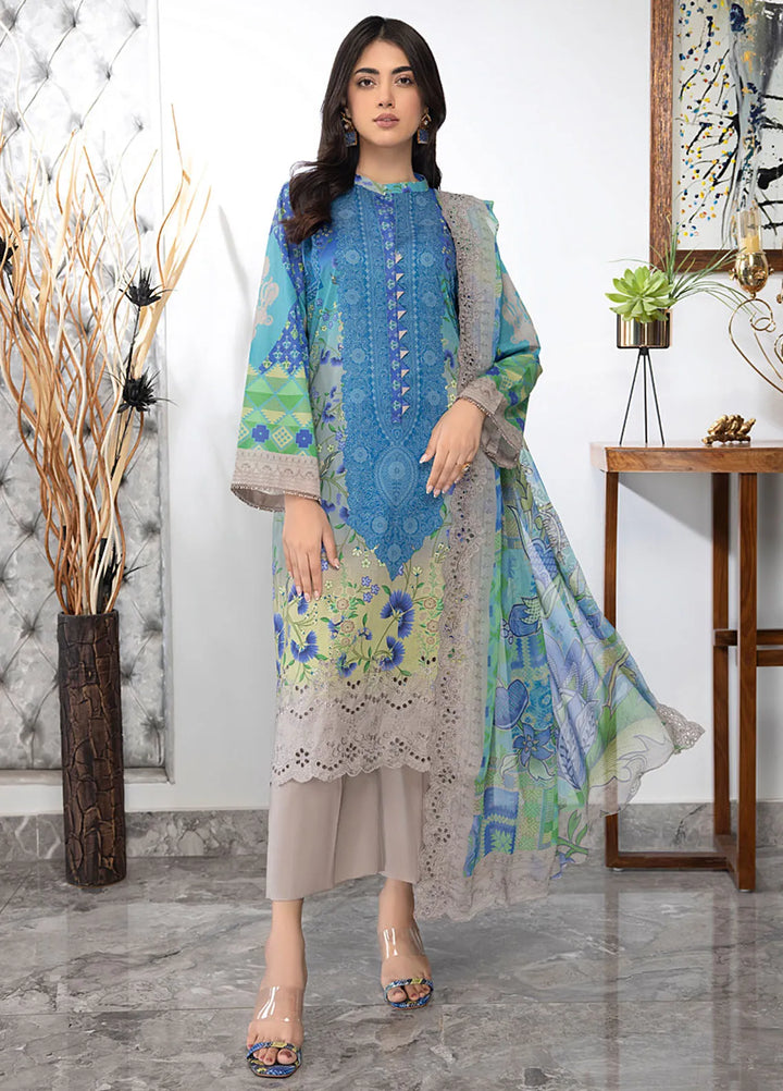 Charizma Embroidered Lawn Suit Unstitched 3 Piece CRZ24C3 CC-24 - Summer Collection