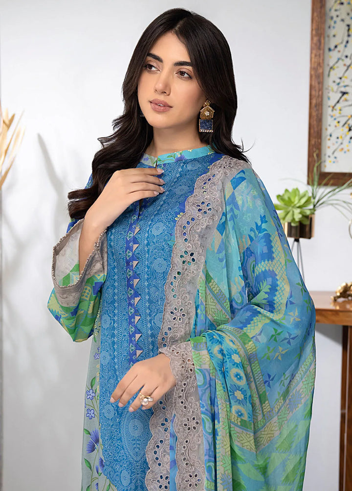 Charizma Embroidered Lawn Suit Unstitched 3 Piece CRZ24C3 CC-24 - Summer Collection