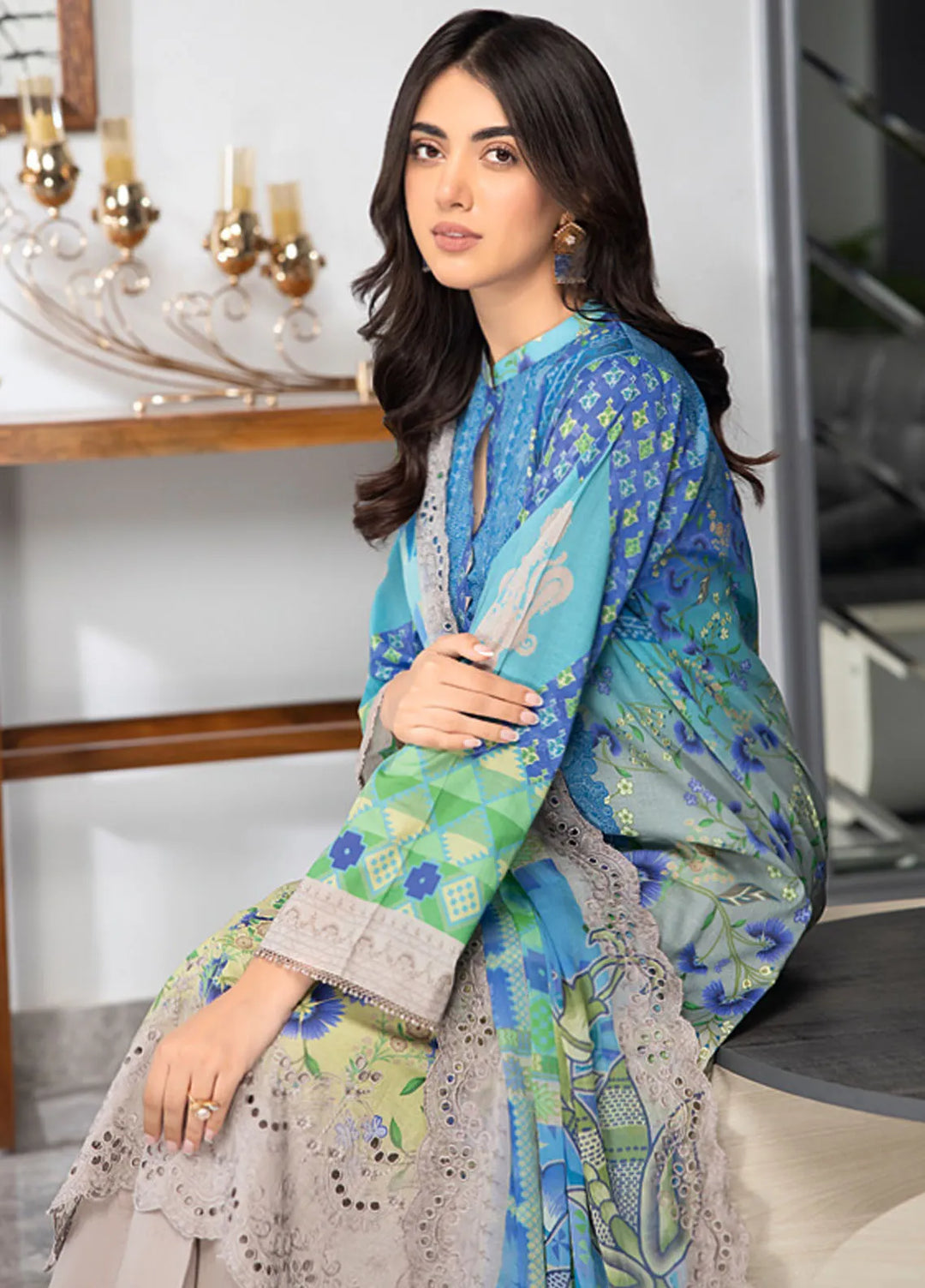 Charizma Embroidered Lawn Suit Unstitched 3 Piece CRZ24C3 CC-24 - Summer Collection